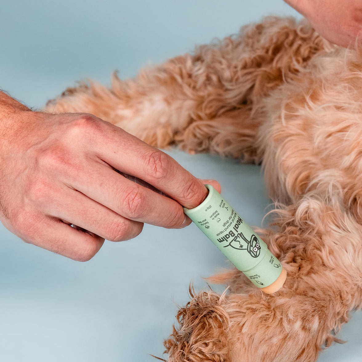 Pet healing balm for dry, cracked, or damaged skin