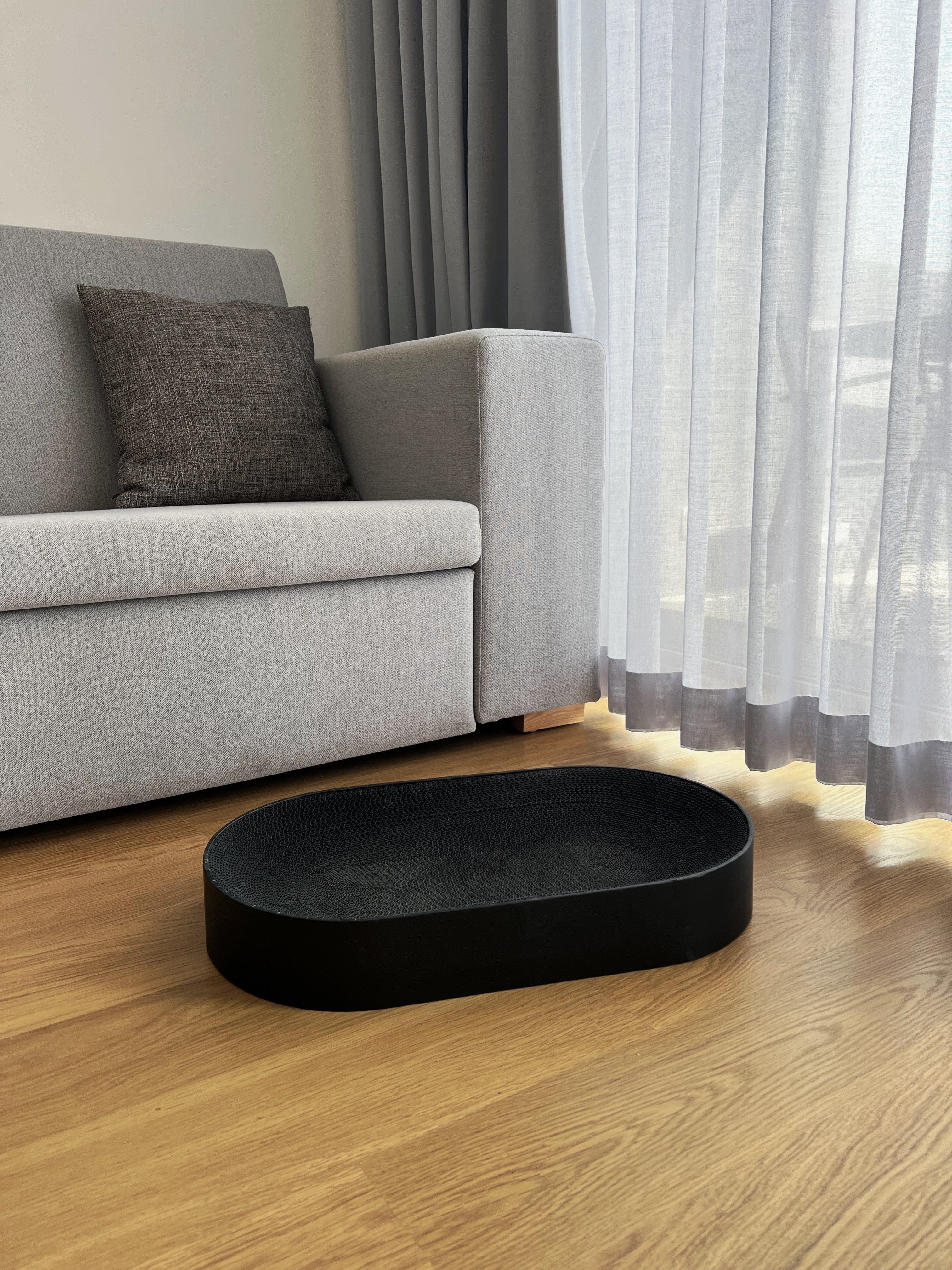 Large modern cat scratcher for home use