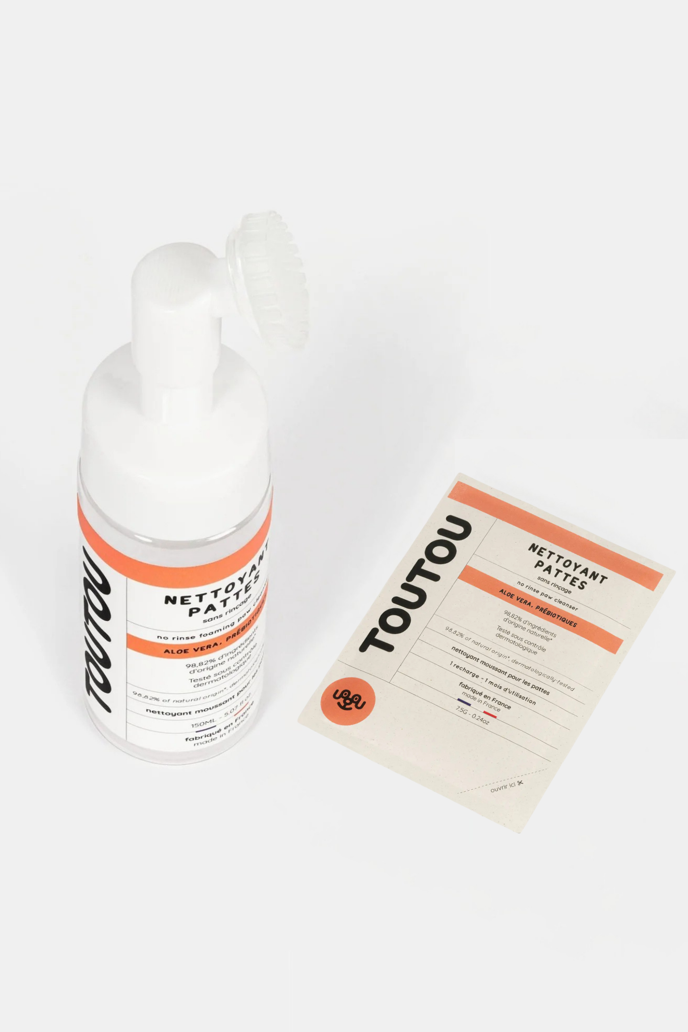 Recarga de Limpa Patas em Pó: Suave, Aloe Vera & Hidratação