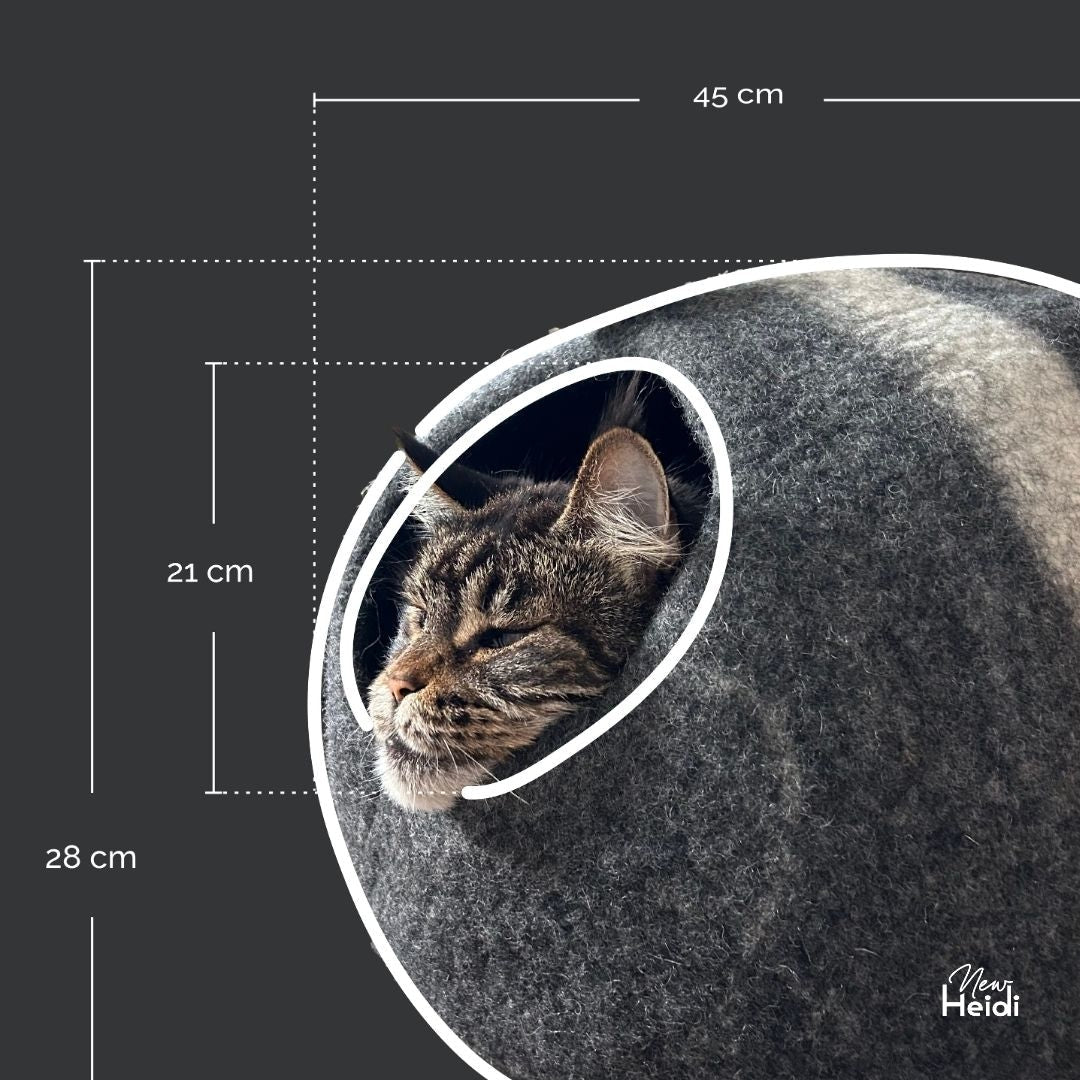 Luxury wool felt cat house for modern interiors