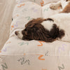 Stylish pet bed with hypoallergenic fabric for dogs and cats